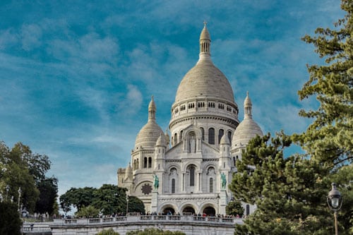 Vue du Sacrée Coeur monument parisien